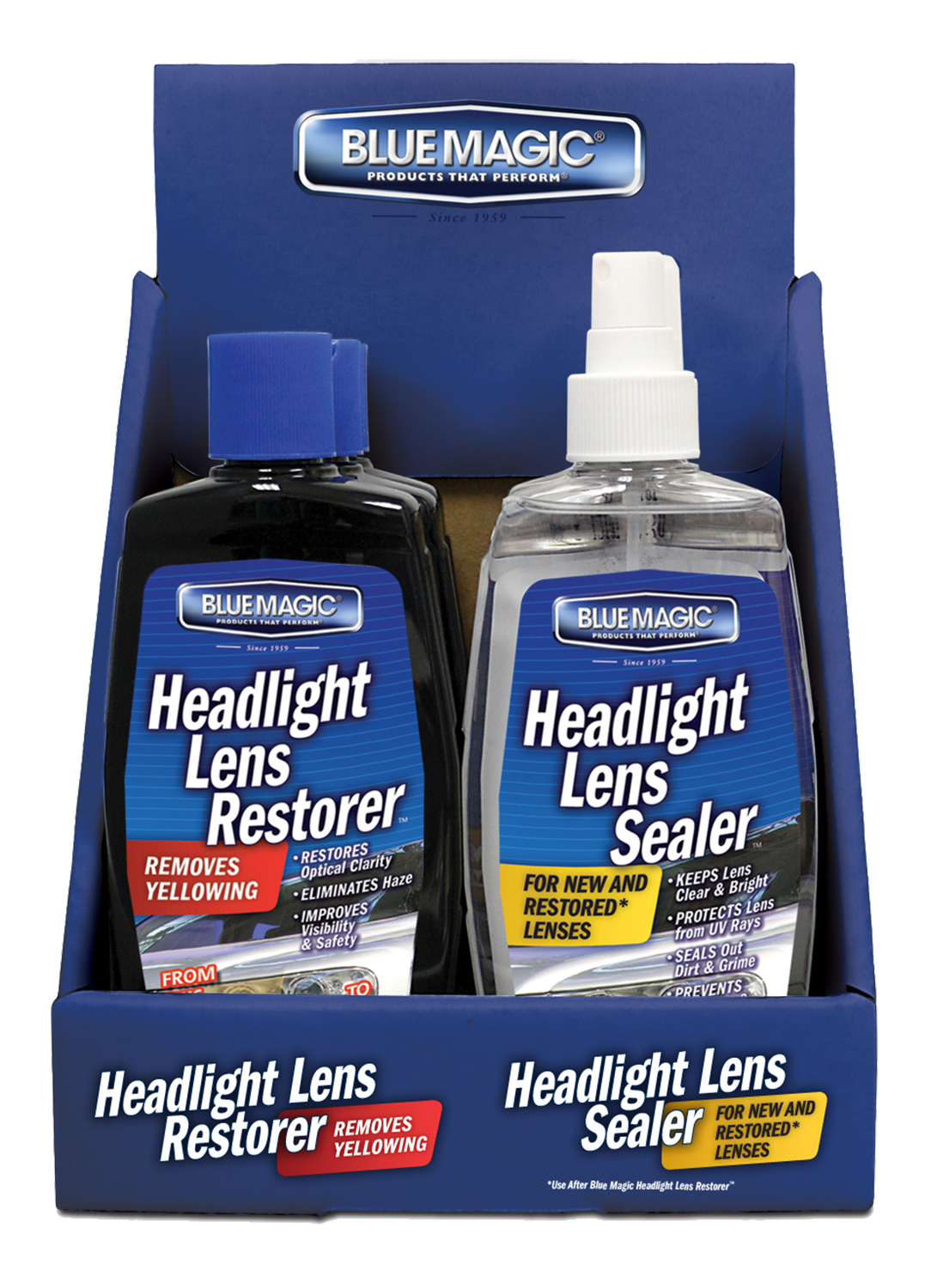 Blue Magic 725CD-06 Headlight Lens Restorer - 8 oz.